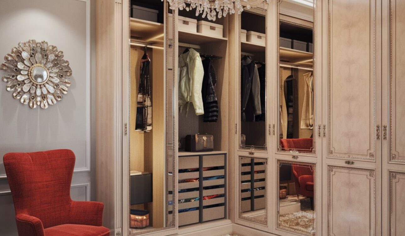 Mirror-Finish Wardrobe