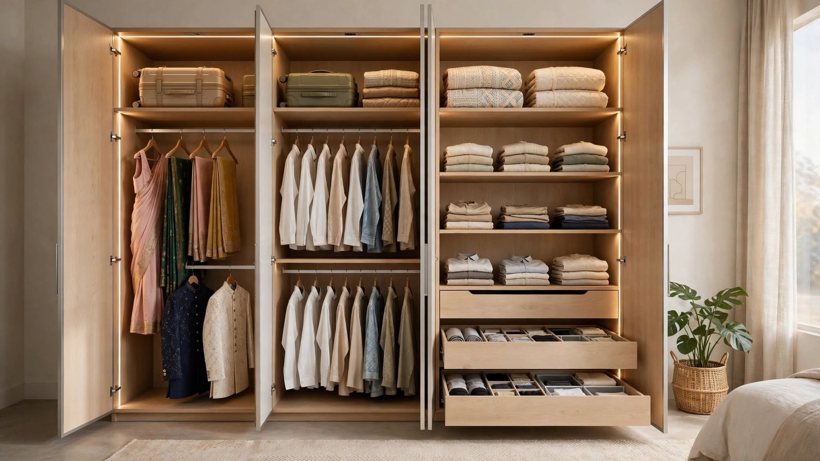 Wardrobe Internal Layout: How to Plan Hanging, Shelves and Drawers Properly