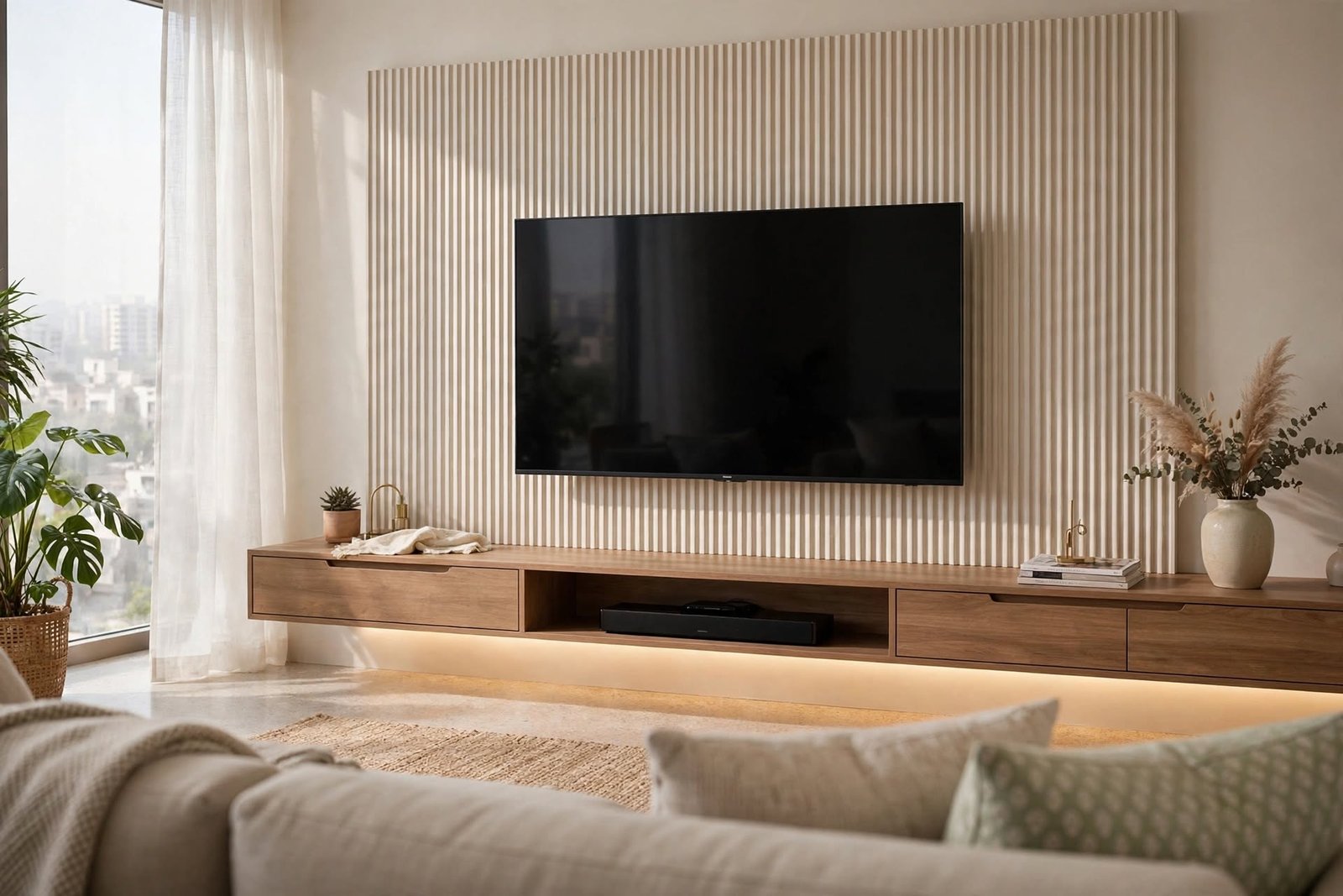 TV Unit Design Guide: Sizing, Storage and Wall Layout for Indian Living Rooms