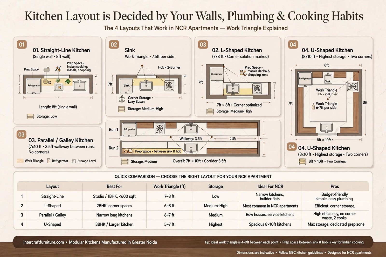 L-Shaped, U-Shaped or Parallel: Choosing the Right Modular Kitchen Layout
